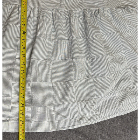 Madewell Cicely Tiered Midi Dress in Patchwork Blue Size 14 - Picture 8 of 10